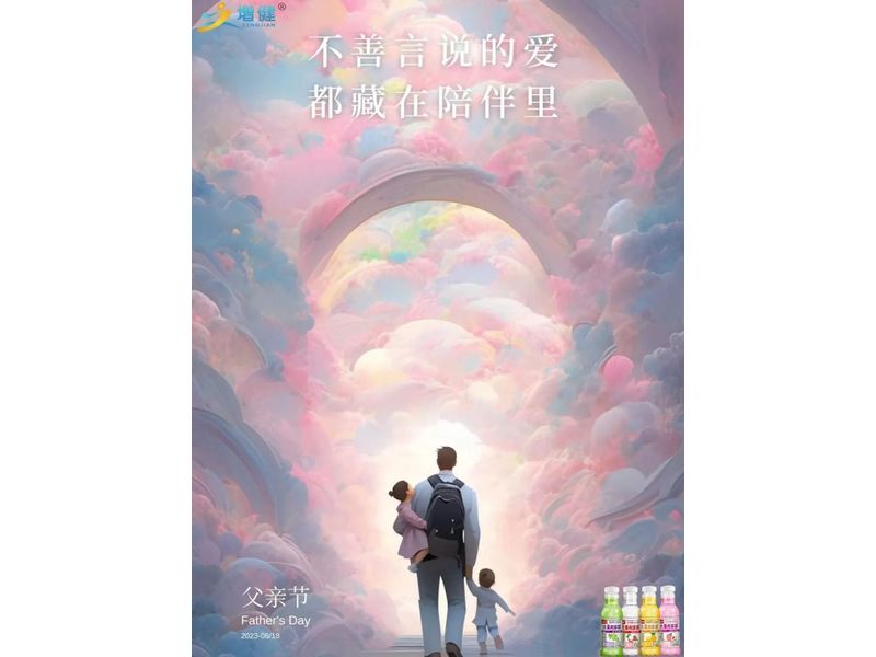【河南增健飲品】父愛如山，沉穩(wěn)陪伴；父愛如湖，深邃無言。
